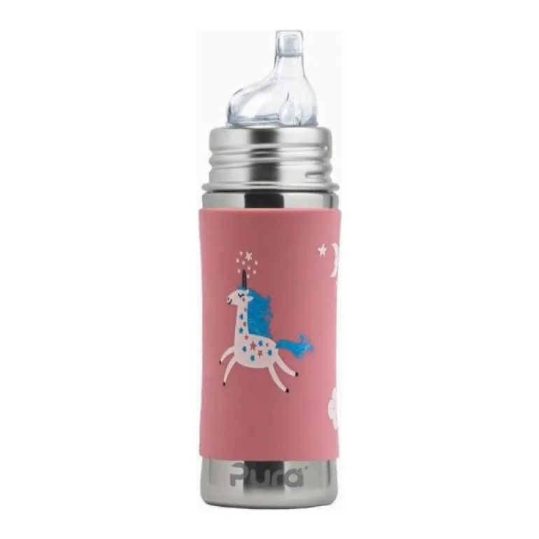Pura Non-Insulated Sippy Cup w/ Sleeve Unicorn