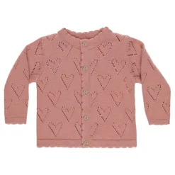 Quincy Mae Knit Cardigan - Lipstick
