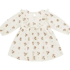 Quincy Mae Long Sleeve Ruffle V Dress - Autumn Flora