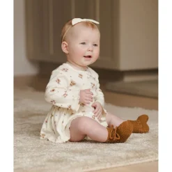 Quincy Mae Long Sleeve Ruffle V Dress - Autumn Flora