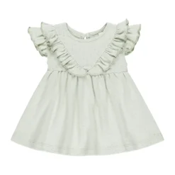 Quincy Mae Sleeveless Ruffle V Dress - Mint