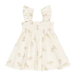 Quincy Mae Smocked Jersey Dress - Puppies