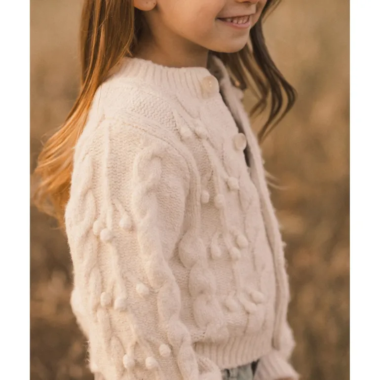Rylee + Cru Bobble Cardigan - Shell