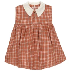 Rylee + Cru Collared Babydoll Dress - Poppy Check
