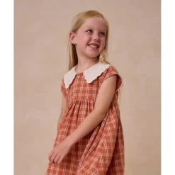 Rylee + Cru Collared Babydoll Dress - Poppy Check