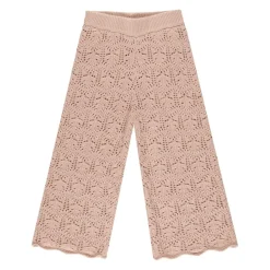 Rylee + Cru Crochet Knit Pant - Rose