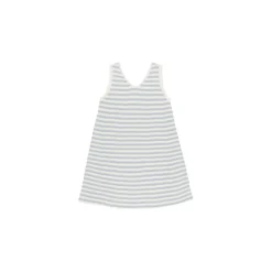 Rylee + Cru Crochet Tank Mini Dress- Blue Stripe