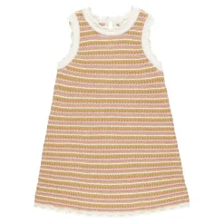 Rylee + Cru Crochet Tank Mini Dress - Pink Stripe