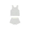 Rylee + Cru Crochet Tank Set- Blue Stripe