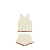 Rylee + Cru Crochet Tank Set- Natural