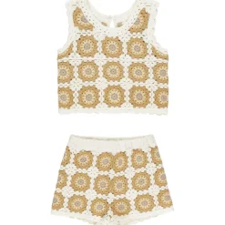 Rylee + Cru Crochet Tank Set - Marigold Daisy
