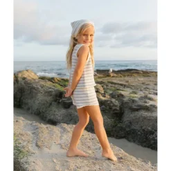 Rylee + Cru Crochet Tank Set- Blue Stripe