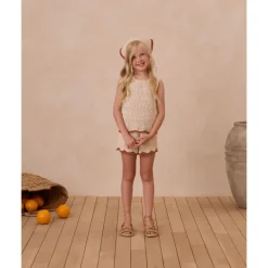 Rylee + Cru Crochet Tank Set- Natural