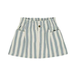 Rylee + Cru Denim Mini Skirt - Ocean Stripe