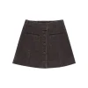 Rylee + Cru Denver Mini Skirt - Washed Black