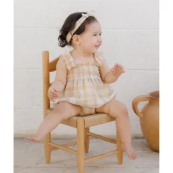 Rylee + Cru Julia Romper - Pastel Plaid