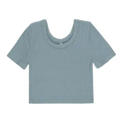 Rylee + Cru Pointelle Tee - Ocean