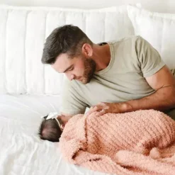 Saranoni Ribbed Bamboni Receiving Blankets