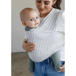 Solly Baby Wrap- Natural & Grey Stripe