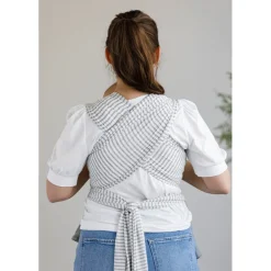 Solly Baby Wrap- Natural & Grey Stripe