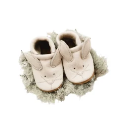 Starry Knight Cute Critter Leather Moccasin- Bunnies
