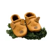 Starry Knight Cute Critter Leather Moccasin- Honey Bear