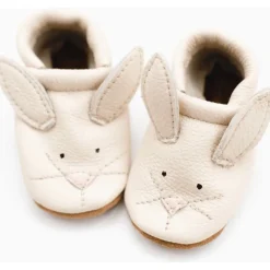 Starry Knight Cute Critter Leather Moccasin- Bunnies