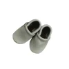 Starry Knight Spring Leather Moccasin Baby Booties- Tea Green
