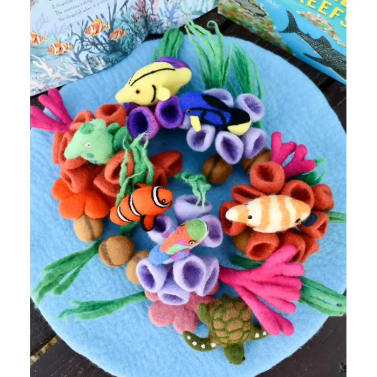Tara Treasures Felt Coral Reef Play Mat Playscape