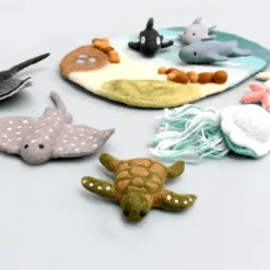 Tara Treasures Felt Green Sea Turtle Toy