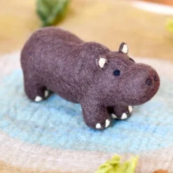 Tara Treasures Felt Safari Hippo Toy