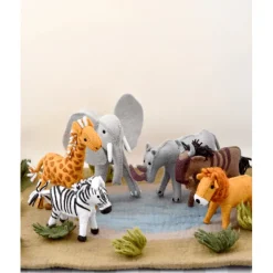 Tara Treasures Felt Safari Elephant Toy