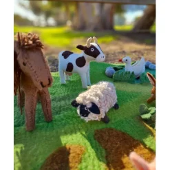 Tara Treasures Felt Sheep Farm Animal Toy