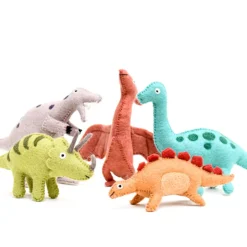 Tara Treasures Felt Triceratops Dinosaur Toy