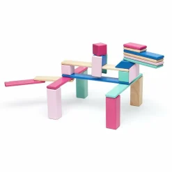 Tegu 24 Piece Magnetic Wooden Block Set: Blossom