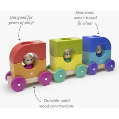 Tegu Magnetic Tram Rainbow