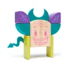 Tegu- Pip Magnetic Wooden Blocks Sticky Monsters, 8 pieces