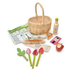 Tender Leaf Wicker Shopping Basket