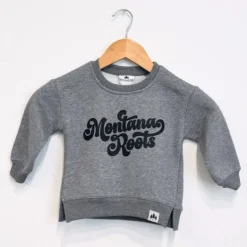 The Montana Scene - Montana Roots Toddler Fleece - Granite Heather