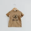 The Montana Scene- Let's Rodeo Toddler Tee, Coyote Brown