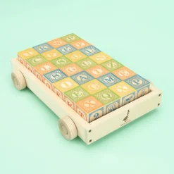 Uncle Goose Classic ABC Blocks With Wagon