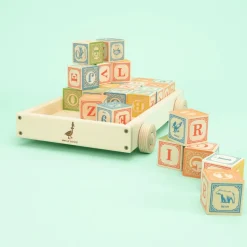 Uncle Goose Classic ABC Blocks With Wagon