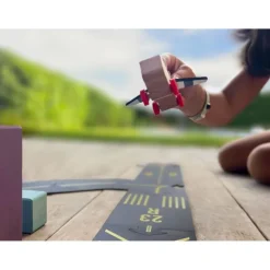 Waytoplay Airport Set with Wooden Airplane