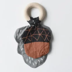 Wee Gallery Crinkle Teether- Acorn