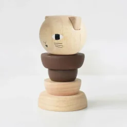 Wee Gallery Wood Stacker - Cat