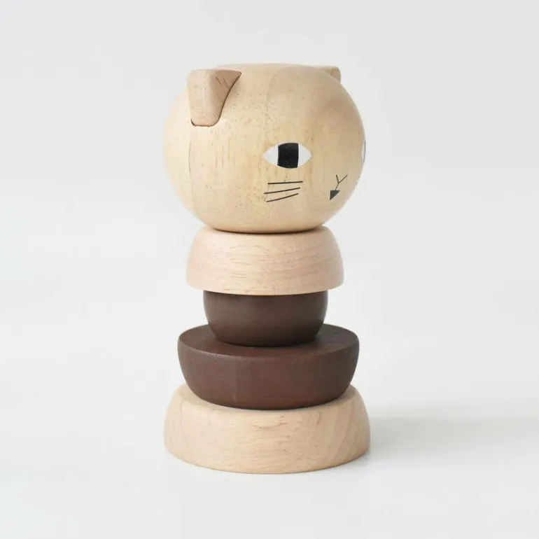 Wee Gallery Wood Stacker - Cat