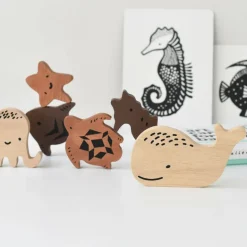 Wee Gallery Wooden Tray Puzzle - Ocean Animals 2nd Edition