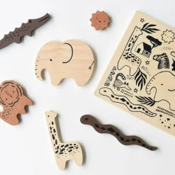 Wee Gallery Wooden Tray Puzzle - Safari Animals 2nd Edition