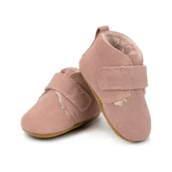 Zutano Leather Furry Lined Baby Shoe